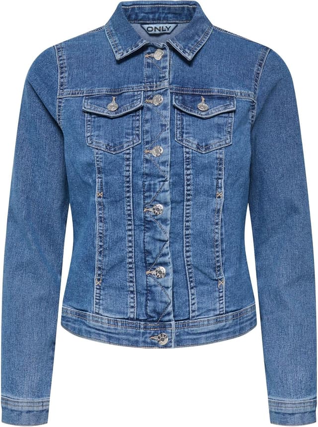 Detalle de ONLY ONLWONDER giacca in denim da donna, taglio leggermente aderente