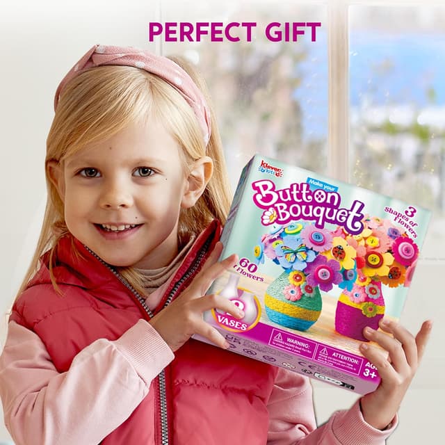 Detalle 2 de Klever Kits Blumen Bastelset ab 3 Jahren