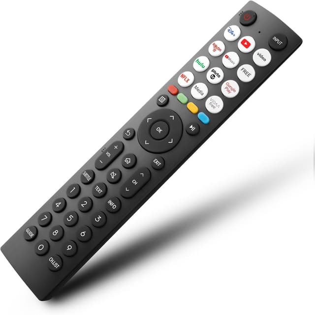 Detalle de Universal TV remote for Hisense TVs (EN2Q36H replacement) – IR control, quick streaming shortcuts