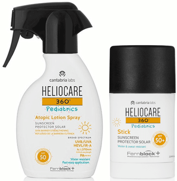 Imagen de Heliocare 360 Pediatric Spray SPF50 + Stick SPF50+ en OfertitasTOP