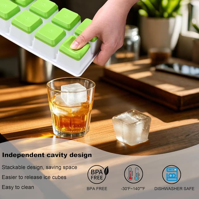 Detalle 2 de Silicone Ice Cube Tray Large