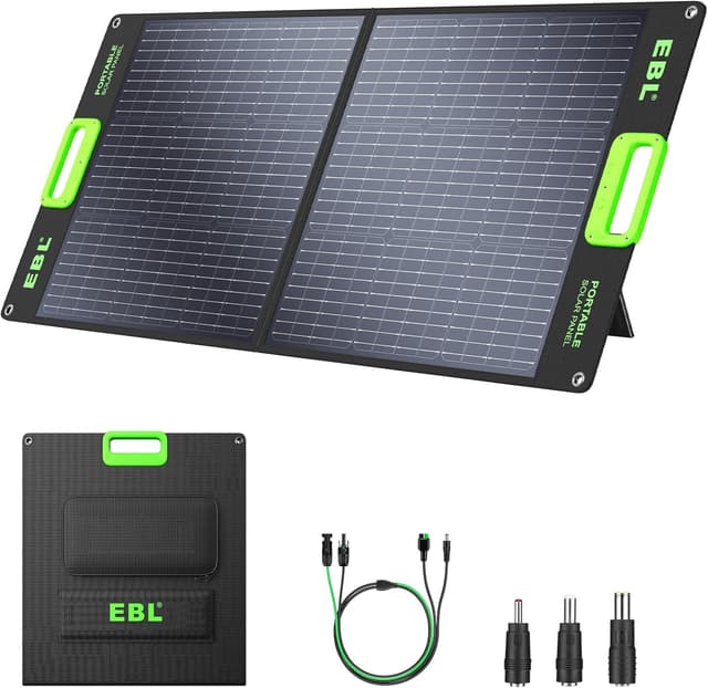 Detalle de EBL 100W Solar Panel ⚡