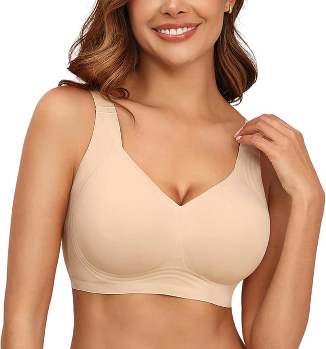 Thumbnail 6 de Mivorica Jelly BH ohne Bügel – nahtloses Minimizer-/Entlastungs-Bustier für Schlaf & Alltag