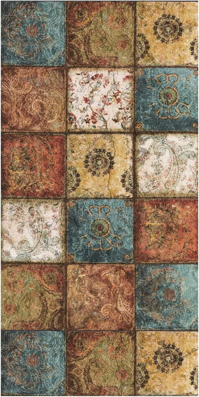 Detalle 2 de WTHYGB Teppichläufer für Flur & Küche, rutschfest, waschbar, 60x120 cm