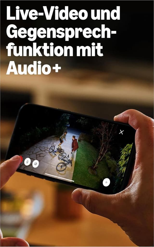 Detalle de Ring Flutlichtkamera Pro (Floodlight Cam Pro, neueste Generation) – Außenkamera mit Retinal 4K, 10x-Zoom, 2 Kameras