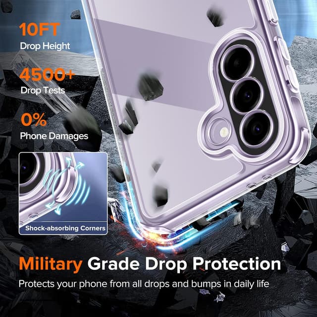 Detalle de Coque ivoler anti-jaunissement HD Clair pour Samsung Galaxy A37 5G (2 pièces verre trempé) – protection antichoc mince