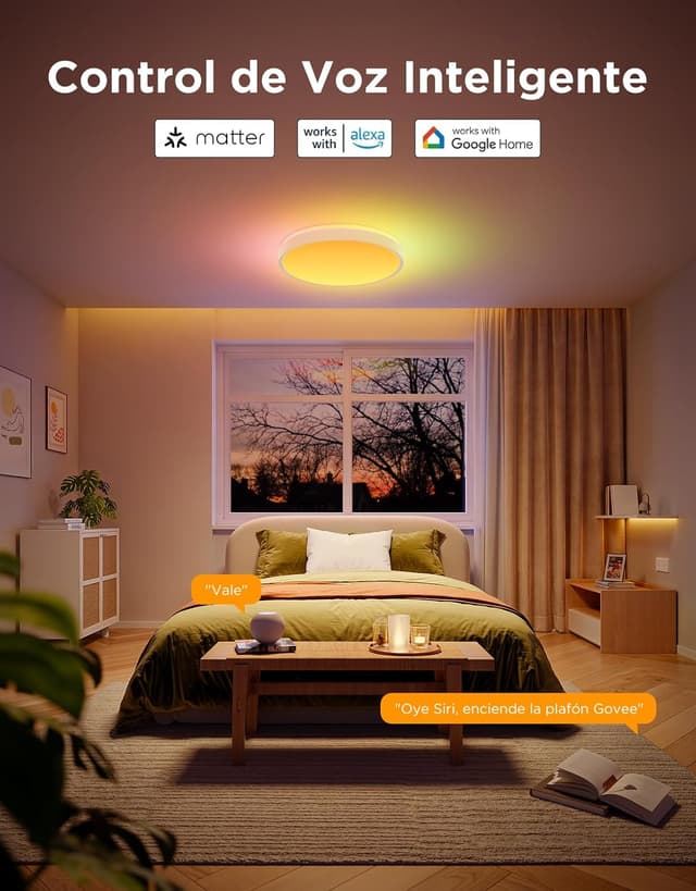 Thumbnail 3 de Govee Plafón LED de Techo RGBIC 🌈 38cm, Control Inteligente