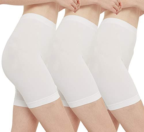 Detalle de INNERSY pantalones cortos mujer antirozaduras bajo la falda (3 pack verano)