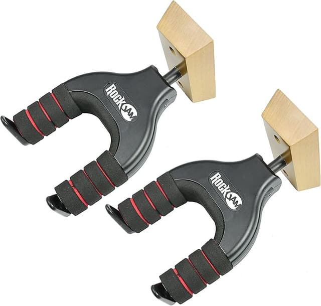 Imagen de RockJam Colgador pared para guitarra con brazos acolchados, paquete doble 🎸 en OfertitasTOP