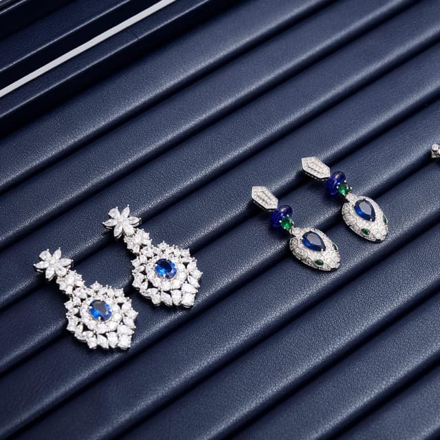 Thumbnail 2 de Papten Bandeja apilable para joyas con tapa de piel azul💍