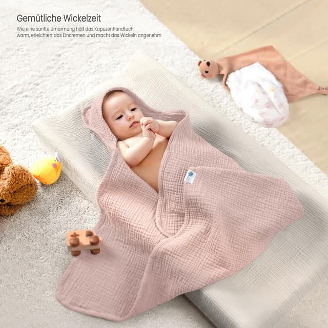 Detalle 2 de lulumoon Kapuzenhandtuch 75×76 cm