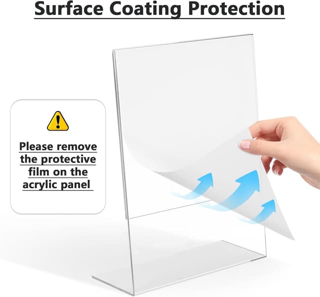 Detalle de Flow fire A5 Acrylic Sign Holder (L-Shape Perspex) — 6 Pack for A5 Menus & Posters