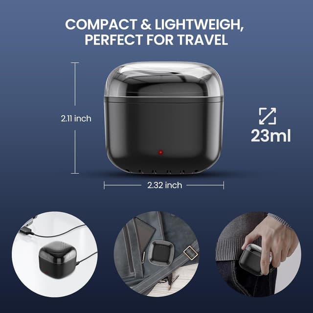 Detalle 2 de AUZEAL Nose Wax Kit for Men (USB Fast Heat, Smart Constant Temp) — Nose & Ear Hair Removal with 40 Wax Sticks