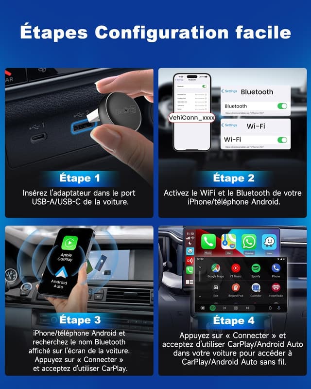 Thumbnail 4 de Carlinkit Mini Ultra 3 adaptateur sans fil 1 an