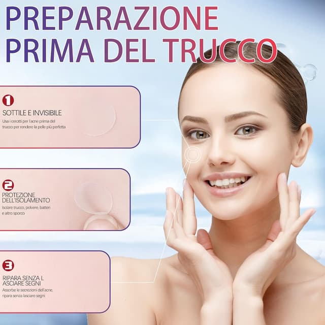 Detalle 2 de 252 pezzi cerotti per brufoli 2‑in‑1 giorno e notte