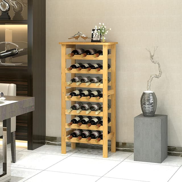 Detalle 2 de Dripex casier à vin bambou 47x29x102 cm