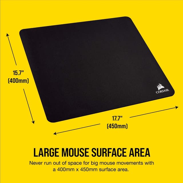 Detalle de Corsair MM250 Champion Series X-Large gaming mouse mat (450 mm x 400 mm) in black