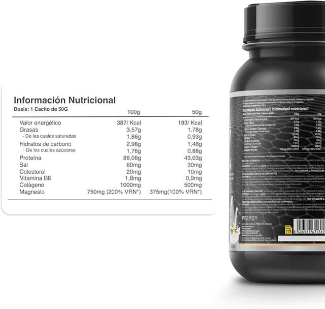 Thumbnail 6 de Healthy Fusion Whey Protein 💪 Colágeno y Magnesio | Vainilla 1000g