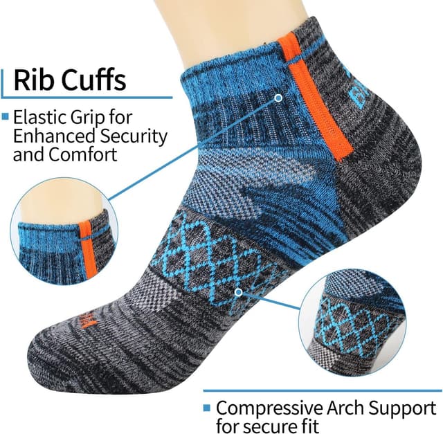 Thumbnail 2 de BIOAUM Men’s Athletic Socks 10-13, 6 Pairs