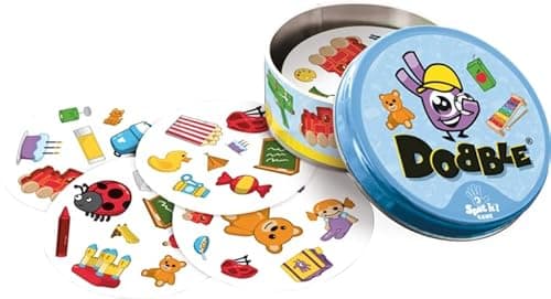 Detalle de Asmodee Dobble Kids: juego de cartas infantil de acción y reflejos (a partir de 3 años)
