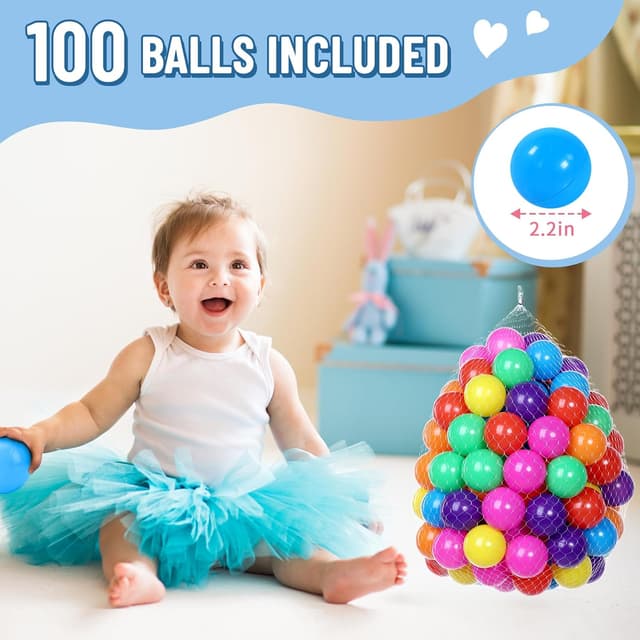 Thumbnail 1 de Wilwolfer Foam Ball Pit 100 Balls