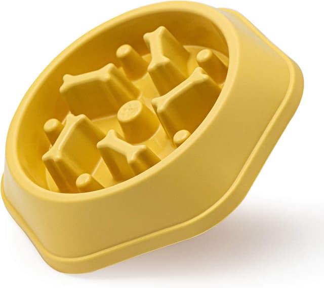 Detalle 2 de 2-pack Slow Feeder Dog Bowls (Maze Puzzle) – Navy blue, non-slip & dishwasher-safe