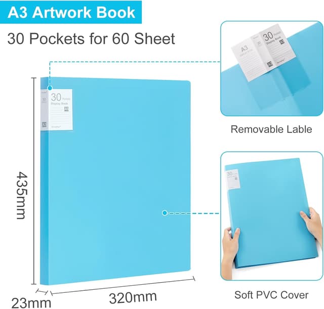 Detalle de A3 Präsentationsdisplay Buch 2er Set