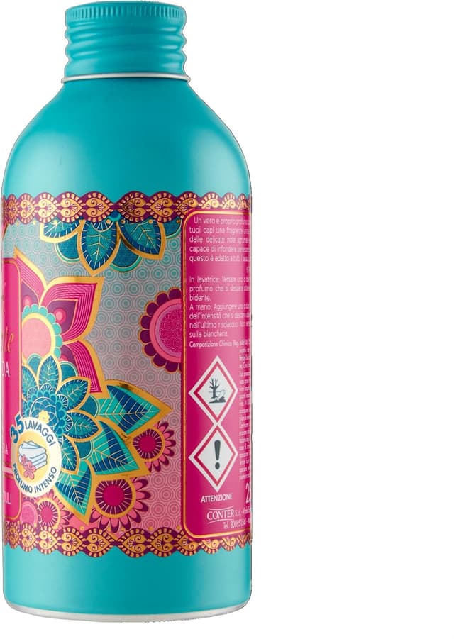 Detalle de Tesori d'Oriente Ayurveda Profumatore Bucato per Lavatrice con note della Rosa Nera, 250 ml