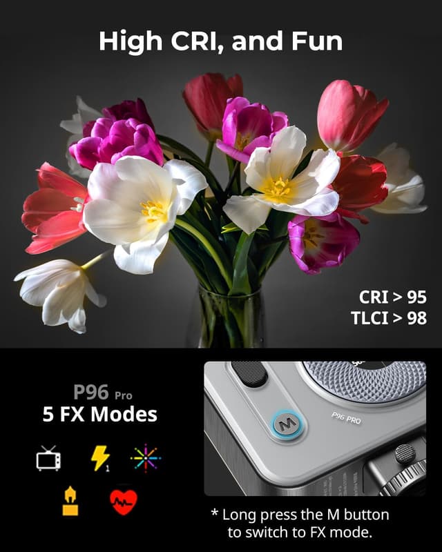 Thumbnail 4 de SMALLRIG Vibe P96 Pro lampe LED 5W