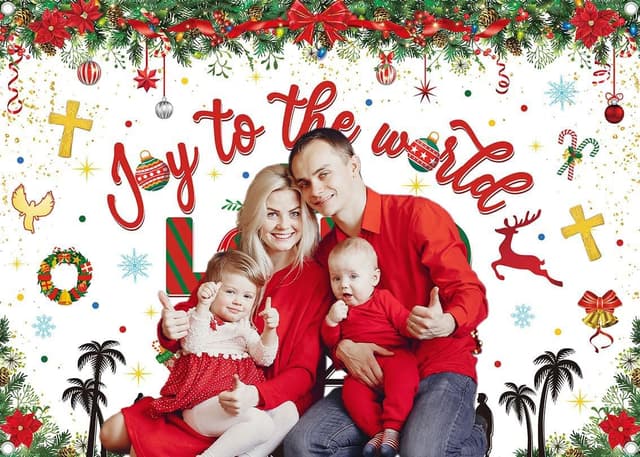 Thumbnail 6 de Christmas Nativity Backdrop 94x70 inch Photography Background 🎥