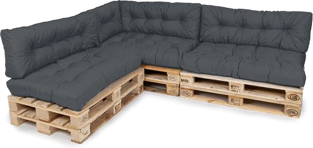 Detalle de TexDeko Garden Palettenkissen 120 x 80 cm