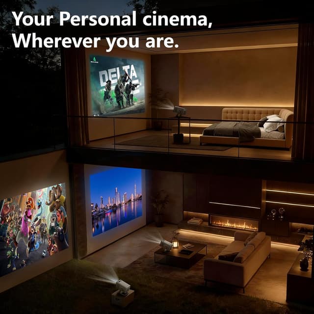 Detalle 2 de Mini Projector with WIFI 6 and Bluetooth