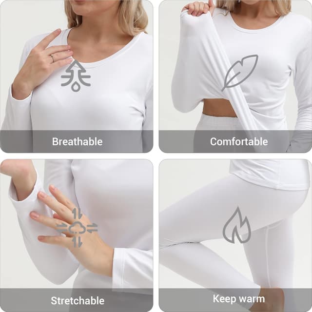 Detalle de PISIQI Thermal Underwear Long Johns Set