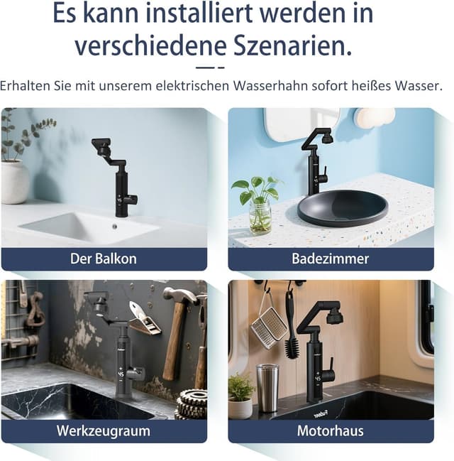 Detalle de Wasserhahn mit Durchlauferhitzer 230 V