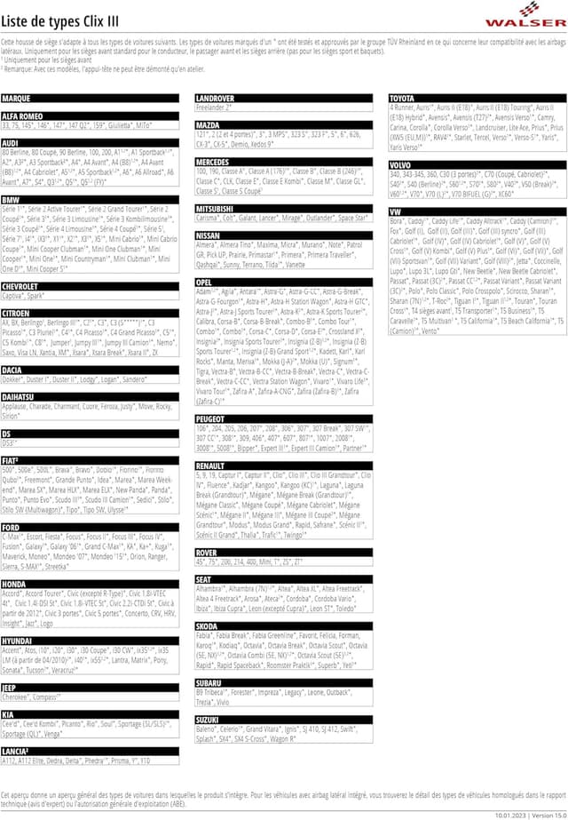 Thumbnail 6 de WALSER Monette – housse de siège auto en peau d’agneau (1 housse, noir)