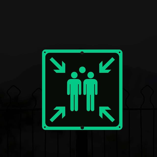 Detalle 2 de Ashoaza 1 Sammelplatz Schild 30x30 Außenbereich