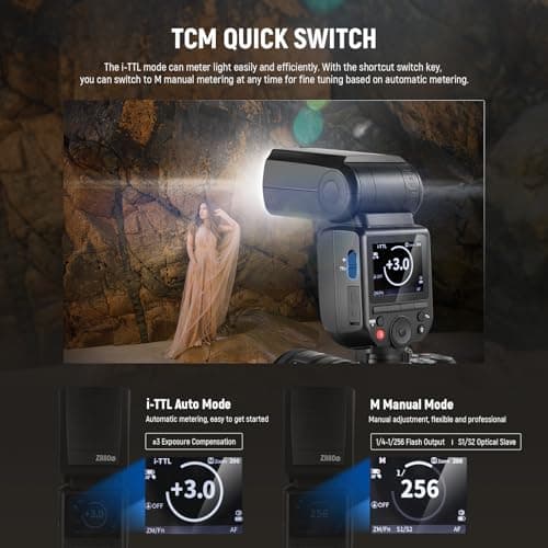 Detalle de NEEWER Z88 T880 flash TTL 76W ⚡