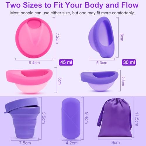 Thumbnail 1 de AOGOE Dischi mestruali riutilizzabili 2 pezzi 🌊