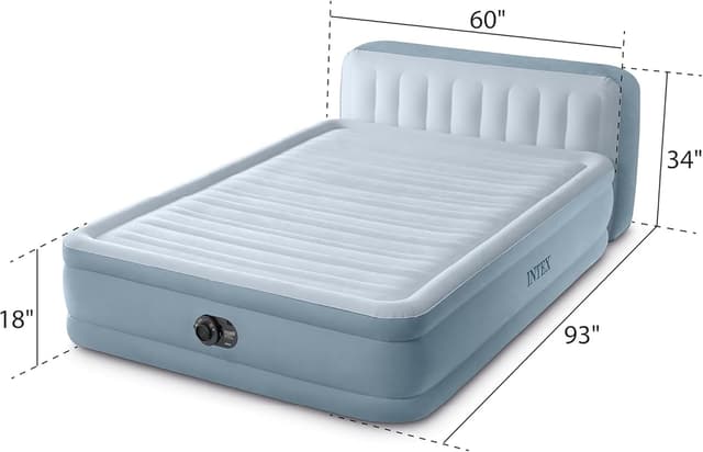 Detalle de Intex 64449ED Dura-Beam Queen Air Mattress 18in