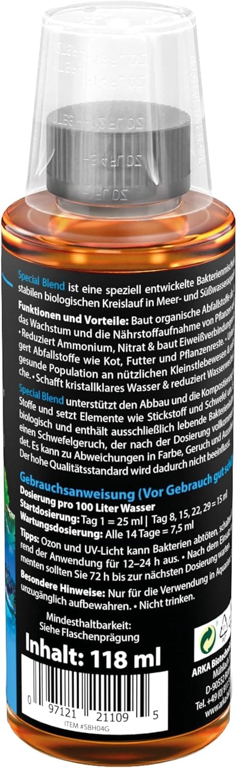 Detalle 2 de Aquarium Bakterien ARKA 118 ml für klares Wasser