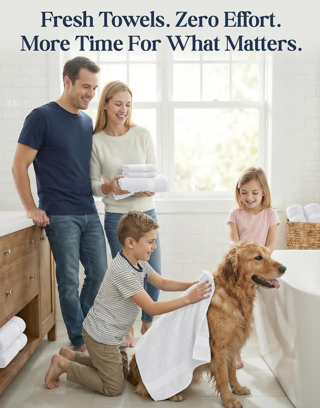 Thumbnail 4 de LANE LINEN 16-Piece Bath Towel Set