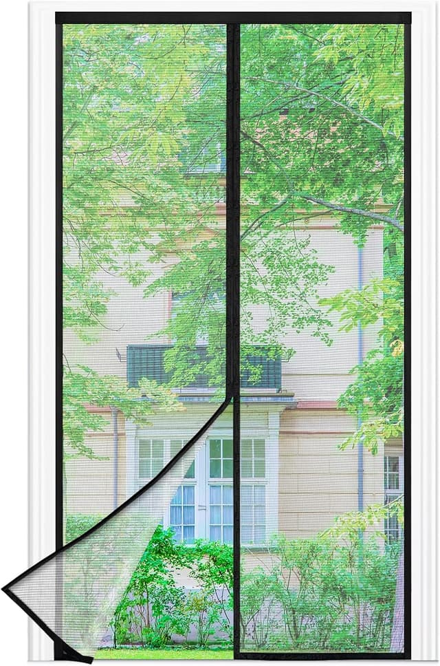 Detalle de Zanzariera magnetica 110 x 230 cm rete fine Zanzariera porta/finestra, chiusura automatica, si richiude da sola