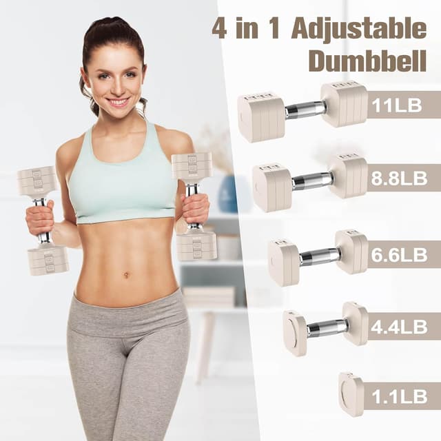 Thumbnail 1 de Hezeyferg Adjustable Dumbbells 22 lbs