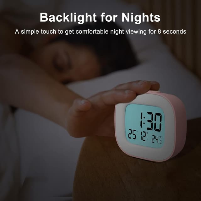 Detalle de HOMVILLA réveil de voyage LCD 8 x 7,3 cm