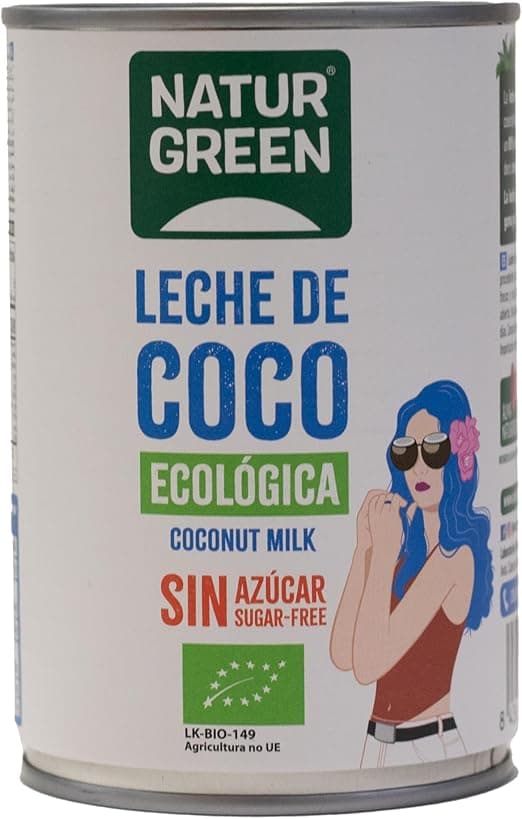 Imagen de NaturGreen Leche de Coco BIO Cremosa y Ecológica 400 ml 🥥 en OfertitasTOP