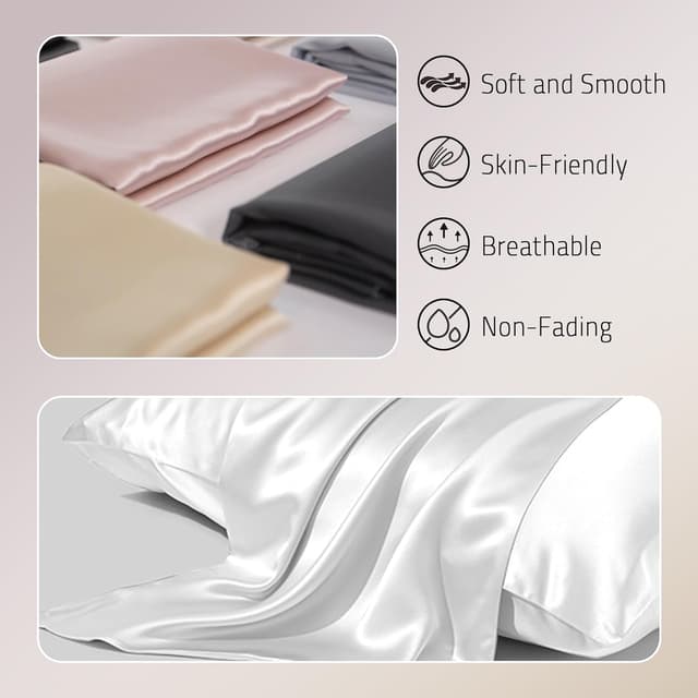 Detalle 2 de Gabire Mulberry Silk Pillowcases 20×26