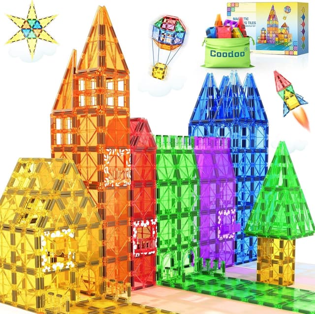 Imagen de Mattonelle magnetiche 60 pezzi STEM per bambini 🧩 en OfertitasTOP
