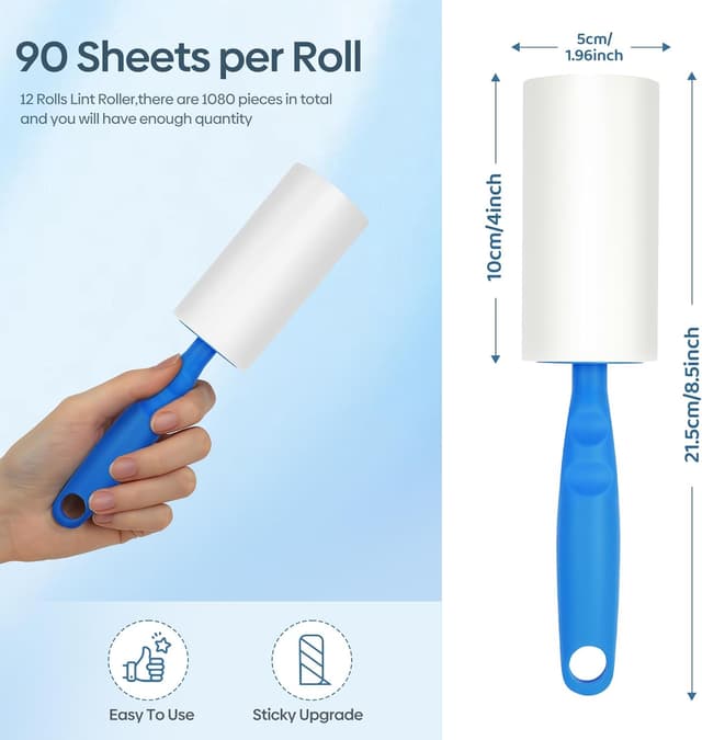 Thumbnail 1 de ELAKIRI Fusselrolle 1080 Blatt 🧹