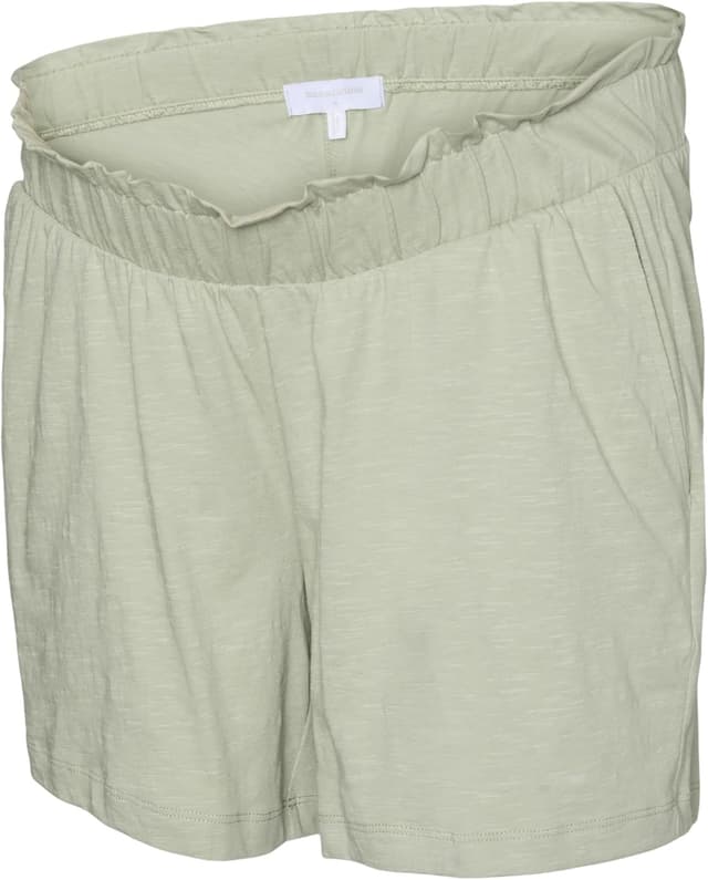 Detalle de Mama.licious Damen Jersey-Shorts Mlivy mit Bauchband – locker geschnitten und elastisch