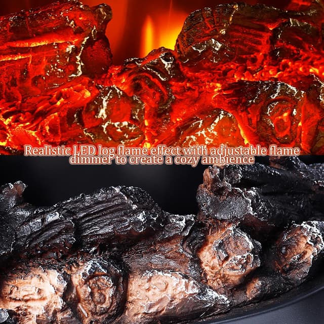 Thumbnail 5 de INMOZATA Free Standing Electric Fire Stove 1800W